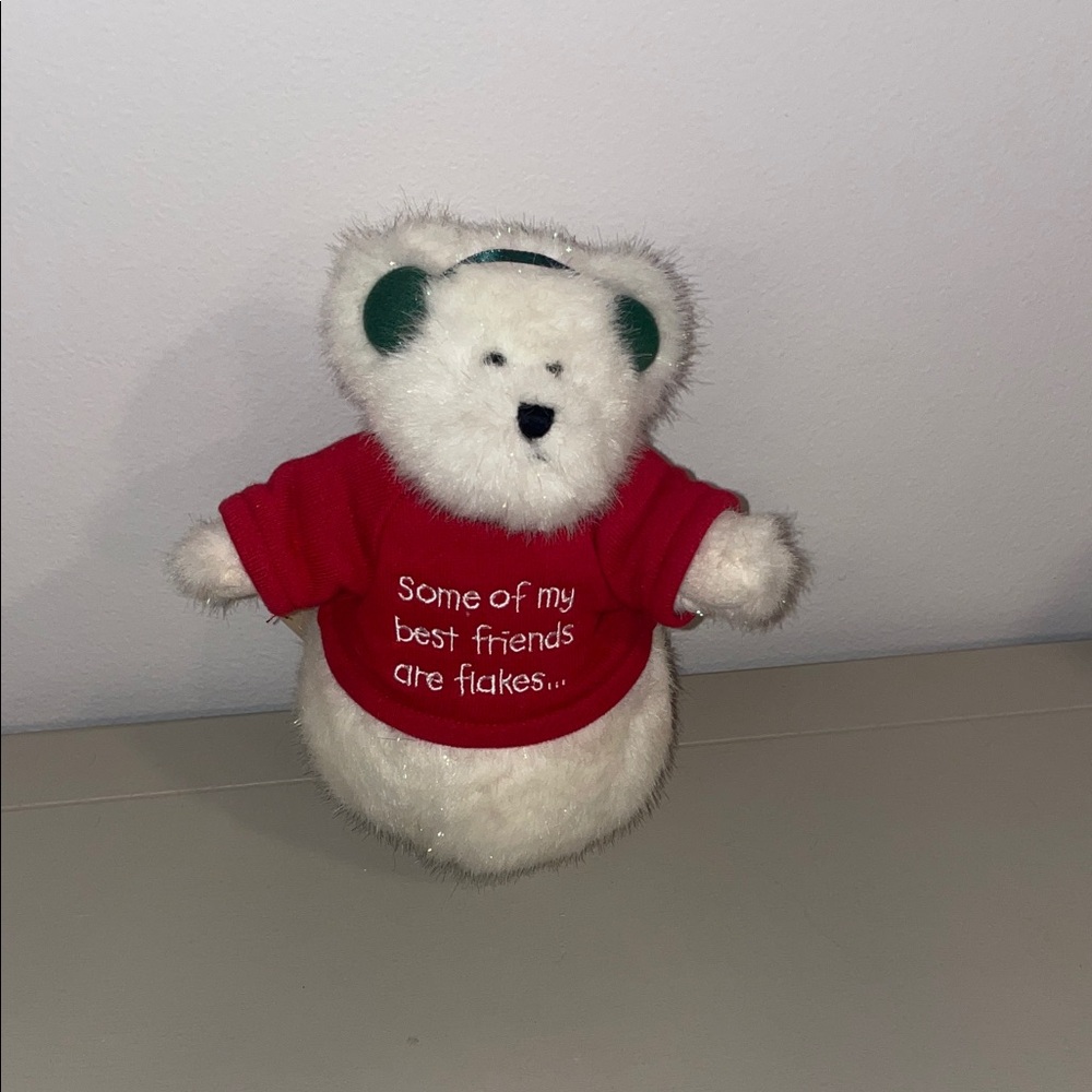 Boyds Bears White and Red Plush Toy